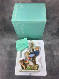 Norman Rockwell FLYING HIGH Young Love Four Seasons 9" Figurine (Gorham)