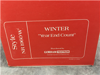 Norman Rockwell YEAR END COUNT Helping Hand Four Seasons 7-1/2" Figurine (Gorham)