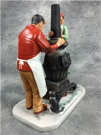 Norman Rockwell COAL SEASON'S COMING Helping Hand 4 Seasons 8" Figurine (Gorham)