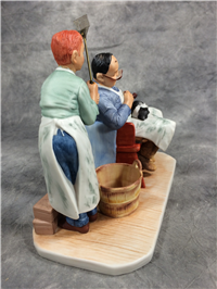 Norman Rockwell SWATTER'S RIGHTS Helping Hand 4 Seasons 6-3/4" Figurine (Gorham)