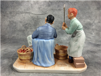 Norman Rockwell SWATTER'S RIGHTS Helping Hand 4 Seasons 6-3/4" Figurine (Gorham)