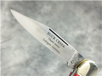 BUCK CREEK Red Jigged Bone Handmade 2-Blade Copperhead