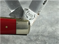 BUCK CREEK Handmade Red 3-Blade Stockman