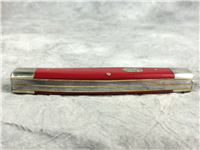 BUCK CREEK Handmade Red 3-Blade Stockman