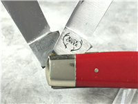 BUCK CREEK Handmade Red 3-Blade Stockman
