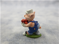 PRACTICAL PIG 13/16 inch Miniature Olszewski Figurine (WDCC, Enchanted Places, 1028690)