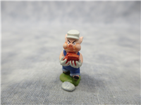 PRACTICAL PIG 13/16 inch Miniature Olszewski Figurine (WDCC, Enchanted Places, 1028690)