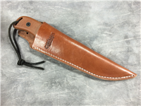CAMILLUS 8-1/2" Plain Edge BUSHCRAFTER Fixed Blade Knife with Leather Sheath