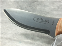 CAMILLUS 8-1/2" Plain Edge BUSHCRAFTER Fixed Blade Knife with Leather Sheath