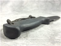 Black 9" Fixed-Blade Knife with Black Sheath
