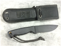 Black 9" Fixed-Blade Knife with Black Sheath