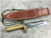 RANDALL MADE KNIVES 12" Fixed-Blade Knife w/ Leather Sheath & Sharpening Stone