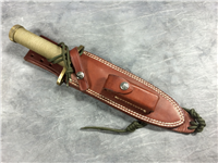 RANDALL MADE KNIVES 12" Fixed-Blade Knife w/ Leather Sheath & Sharpening Stone