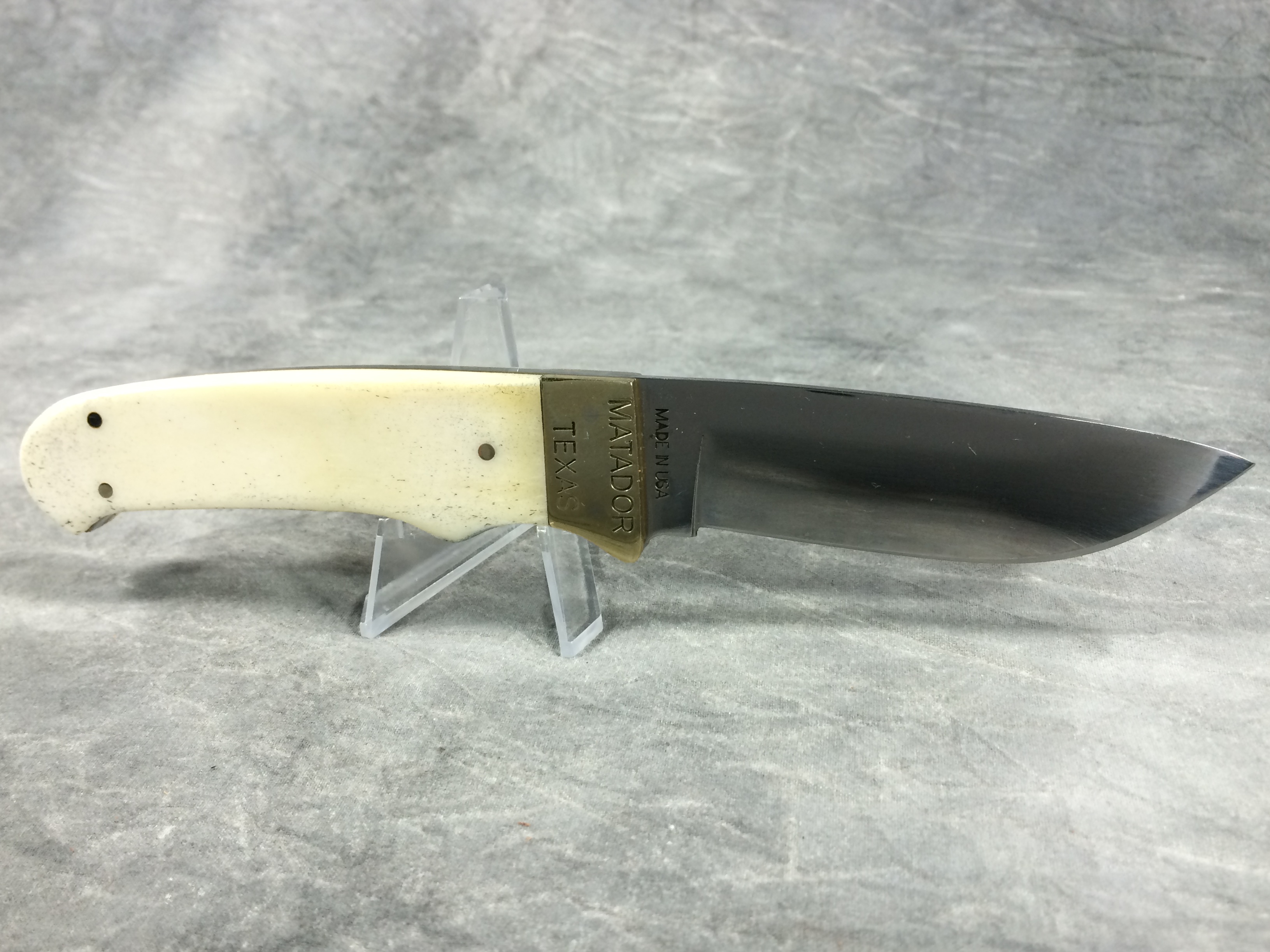 Moore Maker Drop Point Hunter Knife with Sheath- 8 1/4