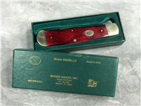 2013 MOORE MAKER 5206 LLU Smooth Red Bone Large Trapper Knife