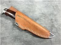 ROCK CREEK KNIVES HWS-1K 7-7/8" Fixed Blade Knife in Leather Sheath