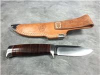 ROCK CREEK KNIVES HWS-1K 7-7/8" Fixed Blade Knife in Leather Sheath