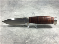 ROCK CREEK KNIVES HWS-1K 7-7/8" Fixed Blade Knife in Leather Sheath