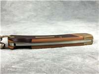 SCHRADE OLD TIMER 6OT Sawcut Folding Lockback  in Leather Sheath