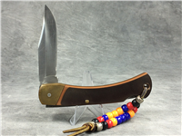 SCHRADE OLD TIMER 6OT Sawcut Folding Lockback  in Leather Sheath