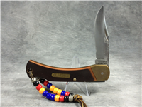 SCHRADE OLD TIMER 6OT Sawcut Folding Lockback  in Leather Sheath