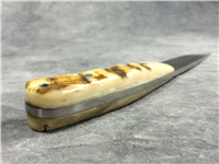 A.G. RUSSELL A-2 Rams Horn 8-1/8" Hunting Knife with Leather Sheath