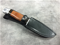 A.G. RUSSELL 8-5/8" Stacked Leather Hunting Knife with Sheath