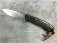 2014 KEITH MURR 8-1/2" Fixed-Blade Knife with Leather Sheath