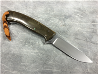 2014 KEITH MURR 8-1/2" Fixed-Blade Knife with Leather Sheath