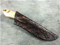 ARNO BERNARD KNIVES 7-5/8" N690 Rams Horn Warthog Grazer Knife