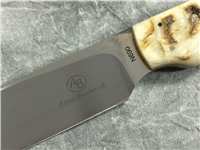 ARNO BERNARD KNIVES 7-5/8" N690 Rams Horn Warthog Grazer Knife