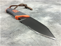GERBER Bear Grylls Partially-Serrated 7-3/4" Fixed-Blade Knife & Sheath