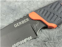 GERBER Bear Grylls Partially-Serrated 7-3/4" Fixed-Blade Knife & Sheath