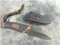 GERBER Bear Grylls Partially-Serrated 7-3/4" Fixed-Blade Knife & Sheath