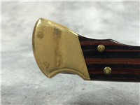 2001 BUCK 110 Wood Lockback  with Black Leather Buck Sheath