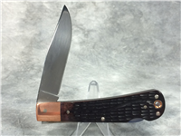 KA-BAR 6199CU Jigged Bone Dog's Head Coppersmith Lockback Folding Knife