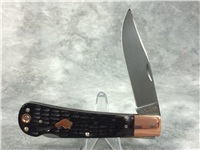 KA-BAR 6199CU Jigged Bone Dog's Head Coppersmith Lockback Folding Knife