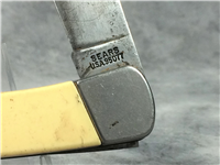 SEARS USA 95077 Single-Blade Yellow 5" Lockback