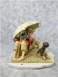 Norman Rockwell FISHERMAN'S PARADISE - Summer 1954 Four Seasons 5-1/2" Figurine (Gorham, NR-1954-SU)