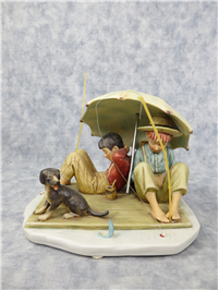 Norman Rockwell FISHERMAN'S PARADISE - Summer 1954 Four Seasons 5-1/2" Figurine (Gorham, NR-1954-SU)