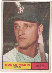 #2 ROGER MARIS New York Yankees Outfield Baseball Card (Topps, 1961)