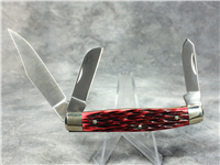 FORD #0052 Red Jigged Bone Stockman  with Ford Logo Shield