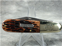 ROUGH RIDER 3-1/4" Brown Jigged Bone 2-Blade Barlow