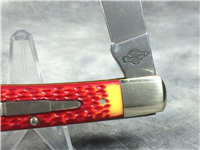 REMINGTON NEW TANG Limited Edition Red / Orange Jigged Lockback Bullet Knife