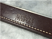 GERBER Knife Sharpening Honing Steel with Attatched Leather Sheath