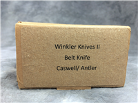 2014 WINKLER KNIVES II Caswell Finish Elk Antler 9-1/4" Hunting Belt Knife