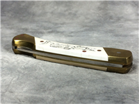 1980s SCHRADE+ SCRIMSHAW Sundance Limited Ed. Lockback Knife w/ Beaded Sheath