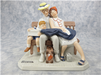 HOME FROM VACATION 5-1/4 inch 12 Norman Rockwell Porcelain Figurine/s (Danbury Mint, Series II)