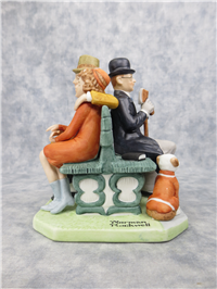 PARK BENCH 5-1/8 inch 12 Norman Rockwell Porcelain Figurine/s (Danbury Mint, Series II)