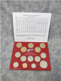 2010 Uncirculated Set (brown/blue folders 28 coins)